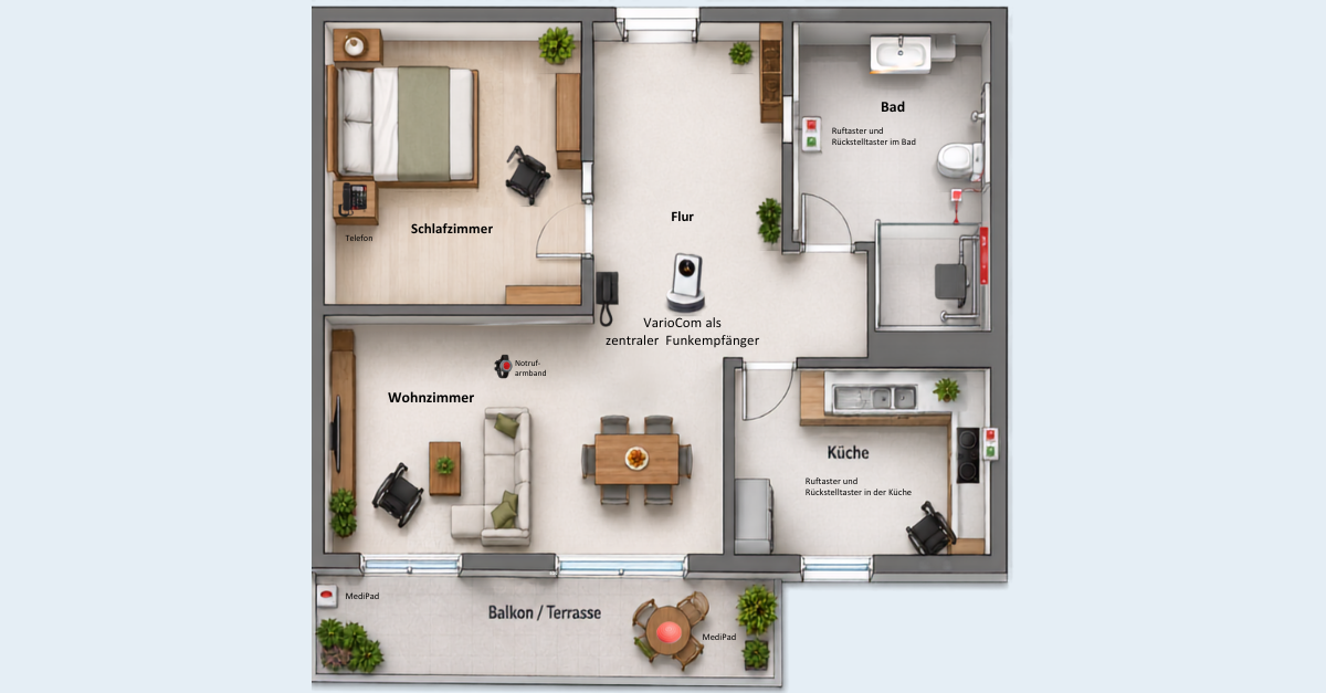 Barrierefreie Wohnung